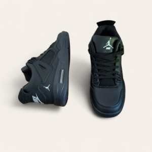 jr p Air Jordan Retro 4 PRETO